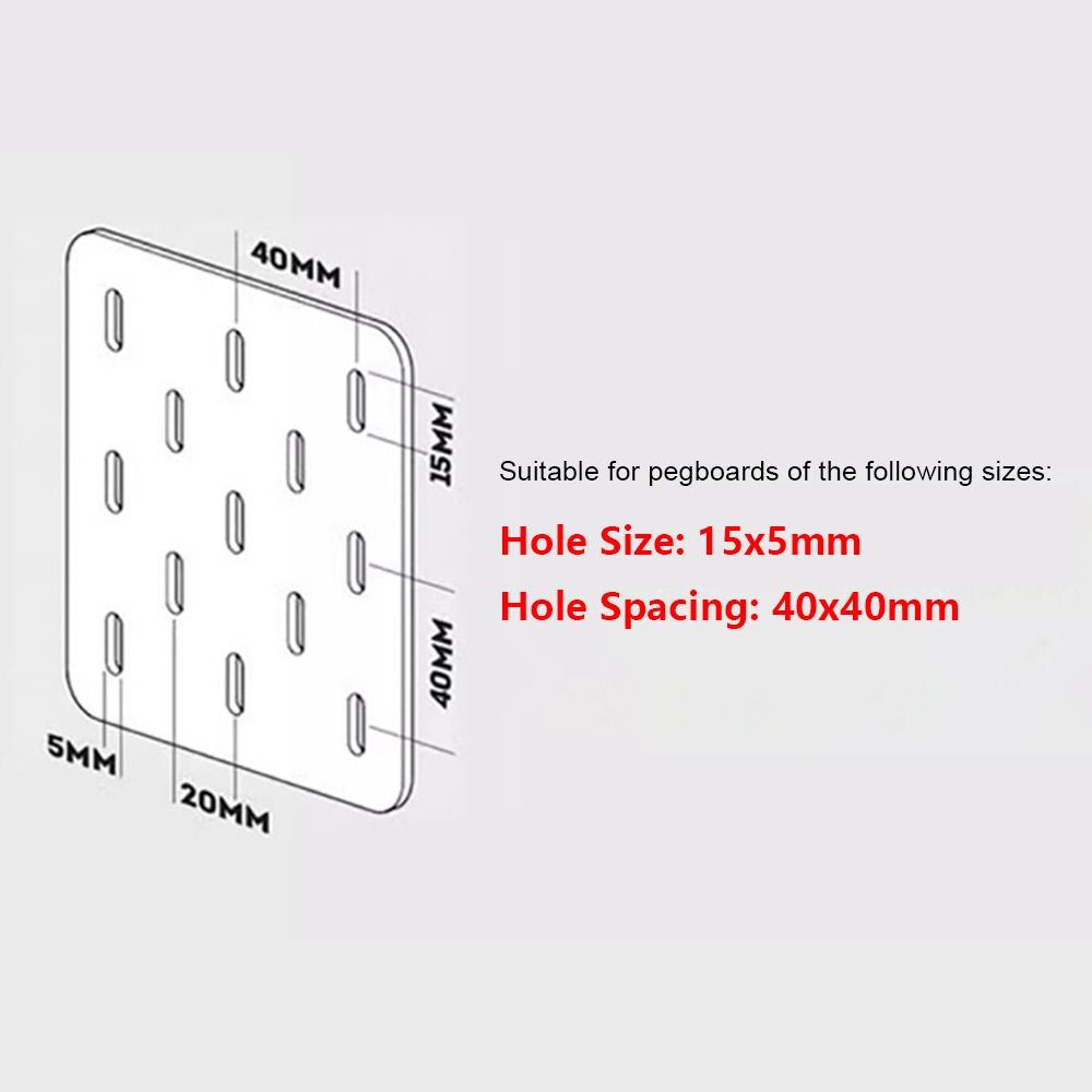 1Pcs Wall Mount Vernier Caliper Holder Caddy Tape Measure No Assembly Pegborad Hook Plastic Tool Organizer Rack Garage Workshop