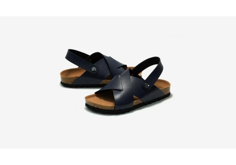 RUIZUSTOCK Retro Kids' Cork Sandals - Summer Outdoor Slippers for Boys & Girls, Medium & Large Sizes