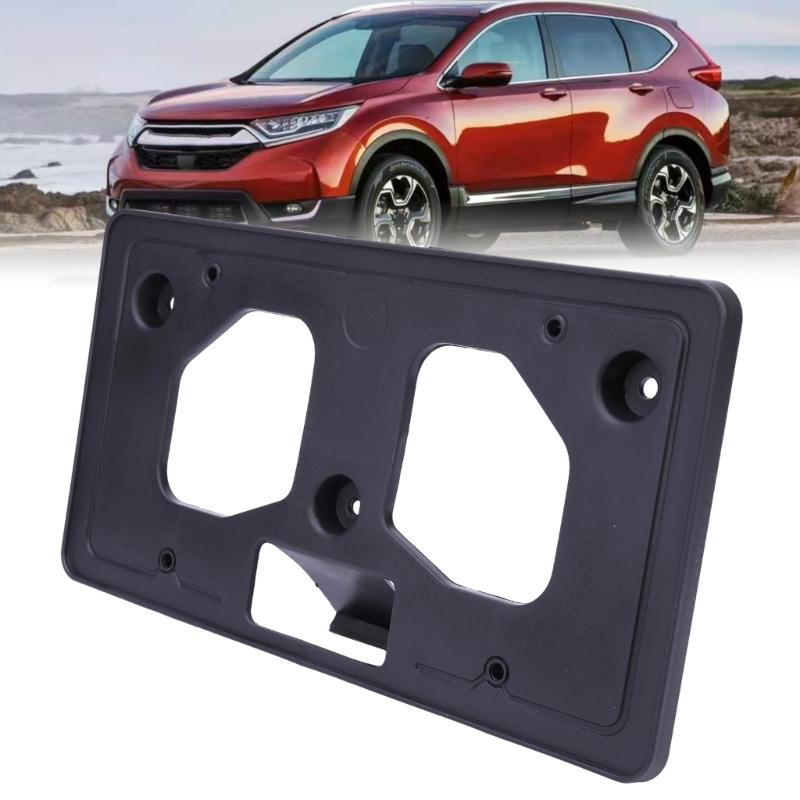 License Plate Bracket, Black ABS Front Mount, Plate Support for 2017-2019 Vehicle Application, Replaces HO1068124 191275377604 with Screw Point Design