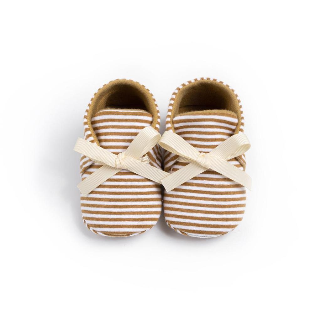 New Striped Moccasins: Non-Slip Casual Shoes for 0-1 Year Olds