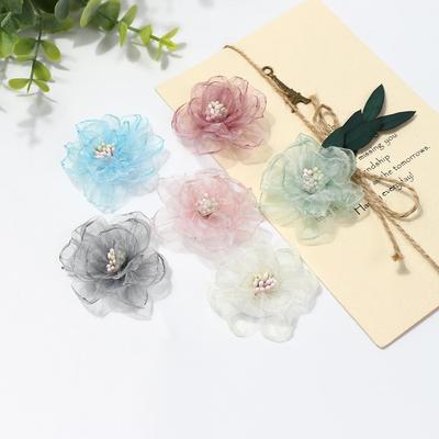 Plissierte Seide Lockige Blumen für DIY Kränze & Hochzeitsdekorationen