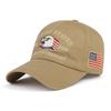 Czapka z daszkiem, Vintage przetarty styl, Spłowiała dżinsowa czapka, 250. Rocznica 1776-2026, Haftowana patriotyczna czapka typu Dad Hat, Regulowana oddychająca czapka outdoorowa