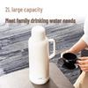 Deli 2L Glass Lined Press Thermos