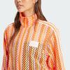 Adidas Originals Three Stripe Stand Collar Zip Jacket Women Jacket Half-Sun-Orange KC0748
