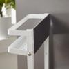 Household MultiFunctional Folding Magnet Refrigerator Rack Hanging Storage Rack (Black)