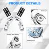 2 Teile/satz Motorrad Fußrasten Halterung Einstellbare Fußrasten Halterungen Schellen Kit 1 1/4" (32 mm) für für