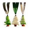 Sea Glass Christmas Tree Ornament Sea Glass Tree Resin Craft Ocean Beach Xmas Hanging Ornament for Home Collection Holiday Decoration
