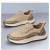 Men S Casual Sneakers Slip On Waterproof Leather Upper Fashion Shoes