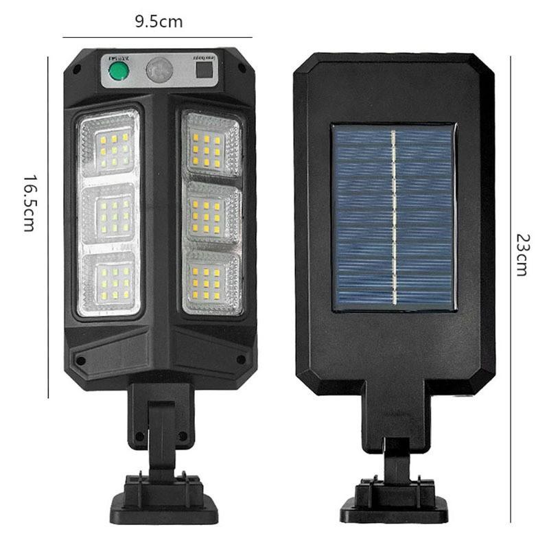 Outdoor Solar Street Lights, Waterproof Motion Sensor LED Lamp with 3 Lighting Modes Spotlight for Garden Path Security Lantern