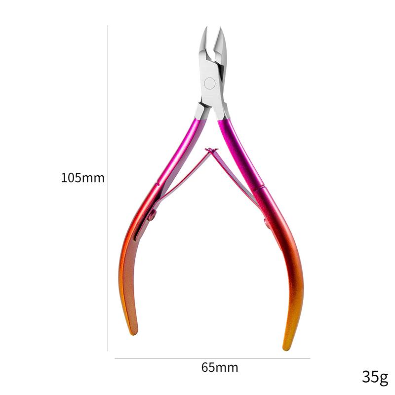 3Pcs/Set Professional Stainless Steel Nail Cutter Scissor Nippers Muti Function Cuticle Pusher Remover Nail Care Manicure Kits