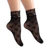 Women Retro Gothic Summer Lace Top Floral Fishnet Ankle Socks Lady Black Nylon Short Lace Stockings 23 Models Shoe Size 5-10