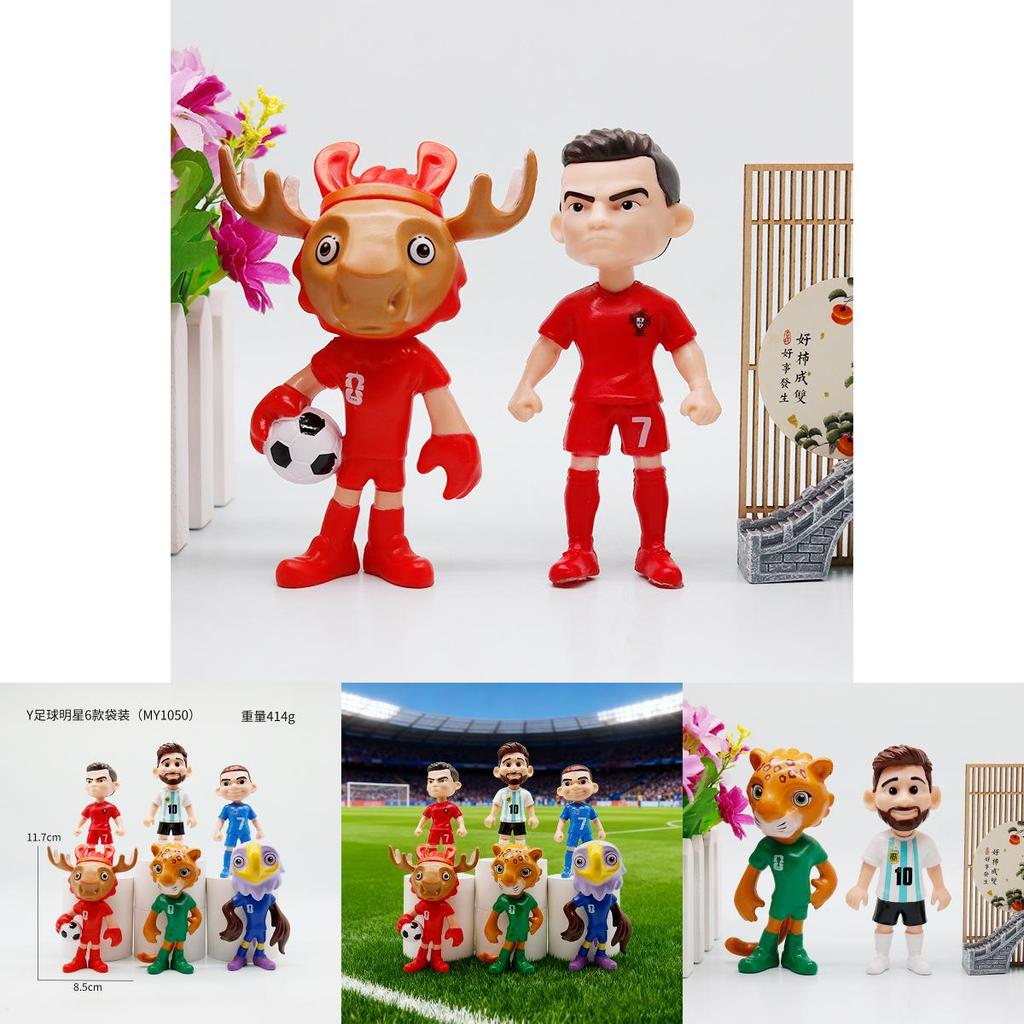 Pvc Soccer Fan Figurine Car Ornament Memorial Home Decor For Football Fans And Collectors