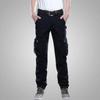 Men's Casual Multi-Pocket Pants Zipper Straight Pants