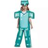 Minecraft Cosplay Costume Jumpsuit Fancy Dress Party Outfit Gifts NEW Costume-Light blue A