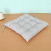 Solid Color Thicken Cotton Linen Chair Cushion for Office Home Decor