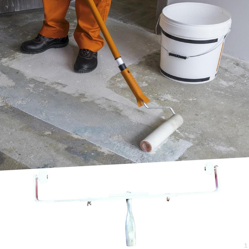 Paint Roller Frame Adjustable Holder Aluminum Painting Tool with Telescopic Handle for Easy