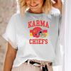 ZX TEE New Karma Is The Guy On The Chiefs Cute Eras Tour 2024 Merch T Shirt  Travis Kelce Taylor Chiefs Era Karma Taylor Travis Shirt