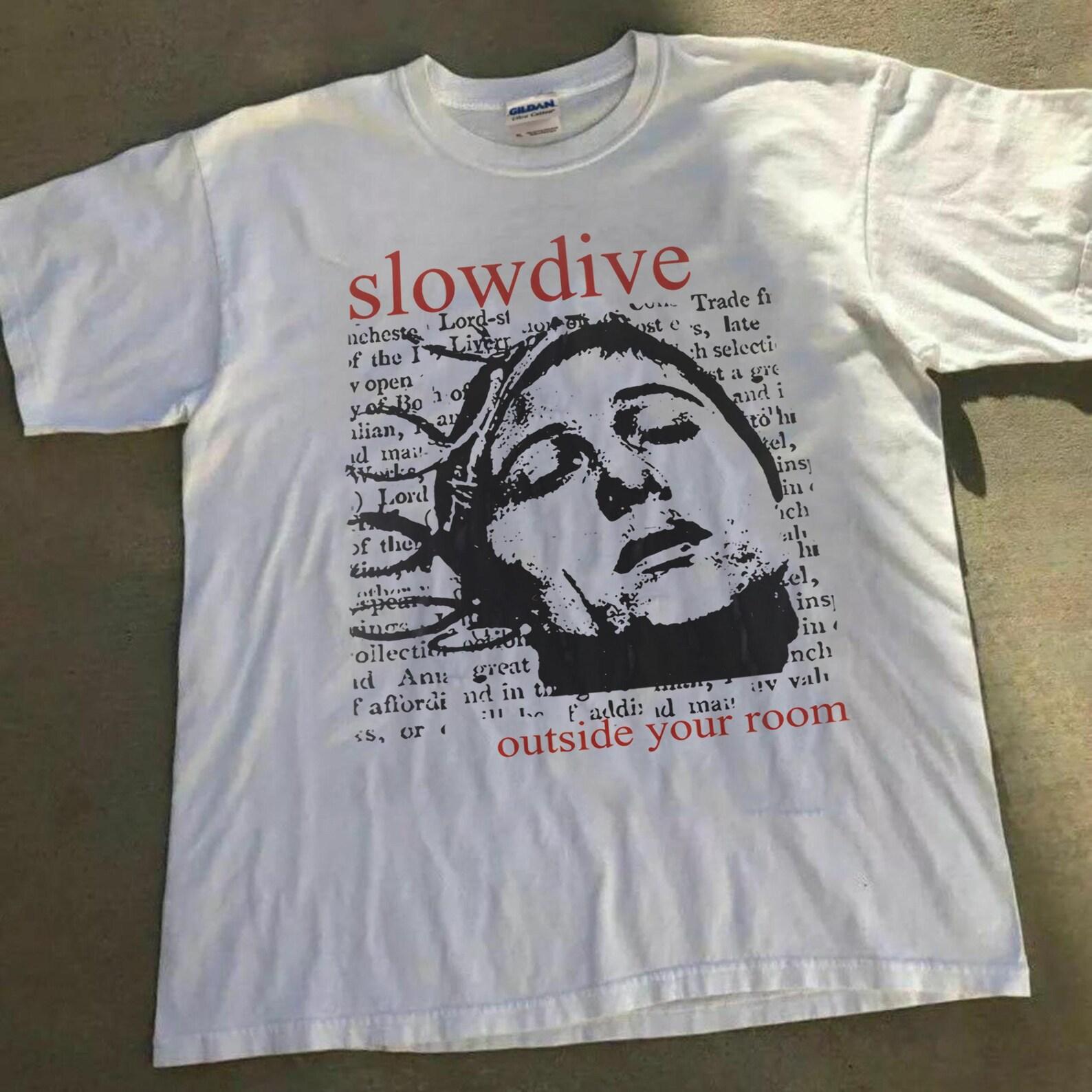Slowdive White Tee,unisex,graphic tee XL