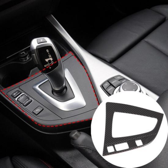 ABS Carbon Fiber Center Console Gear Panel Trim Cover For BMW 1 2 Series 12-19