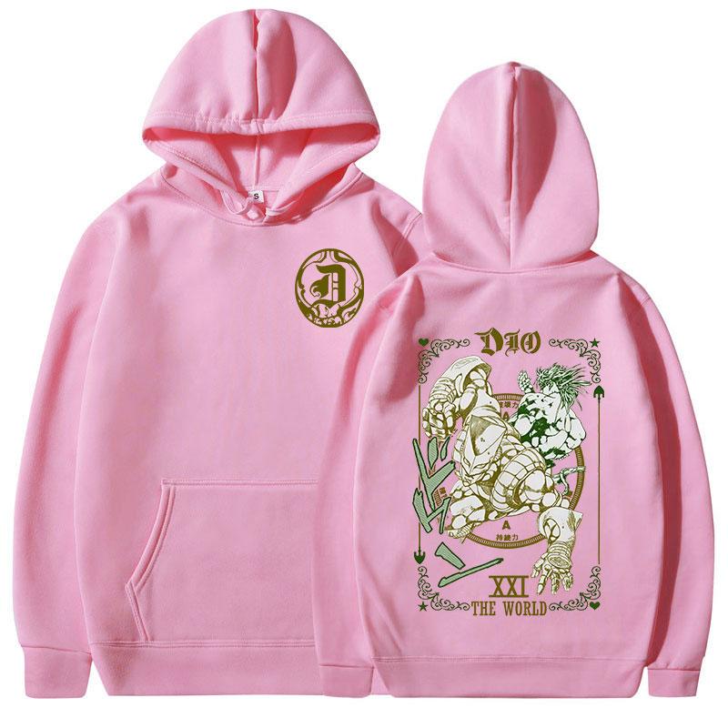 Adventure Hoodies Dio Brando Jotaro Kujo Manga Graphic Sweatshirts Men's Women Long Sleeves Fleece