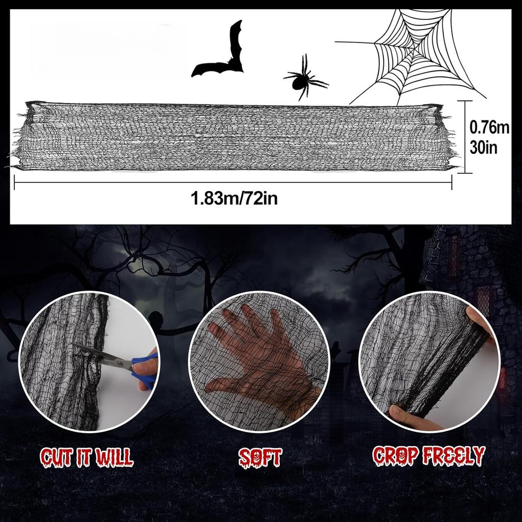 Halloween Gauze Spaghetti Color Ghost Festival Decoration Halloween Party Home Scene Decoration Horror House Horror Props