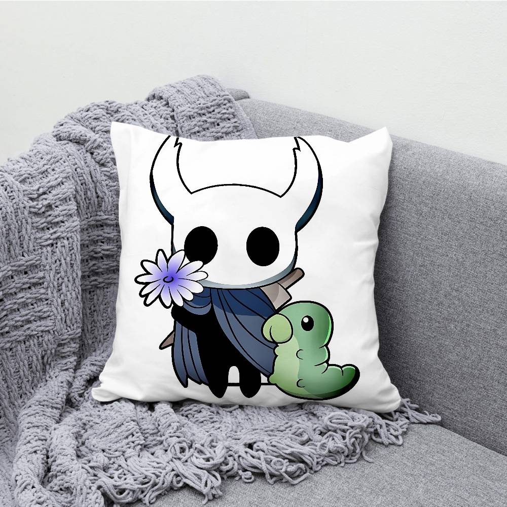 H-Hollow K-Knight Chibi Throw Pillow Case For 45x45cm 55x55cm 30x30cm Square Car Pillowcase Home Bedchamber Decor Gift
