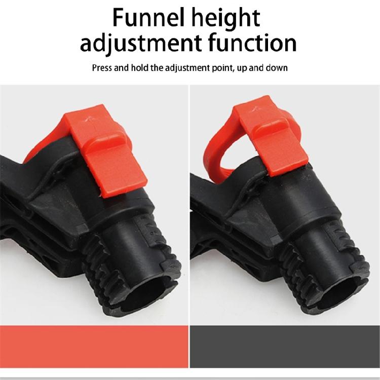 Car Engine Oil Funnel Fast Clamp Oil Change Tool Easy to Operate Auto Locking Structure Auto Engine Oil Filling Funnel