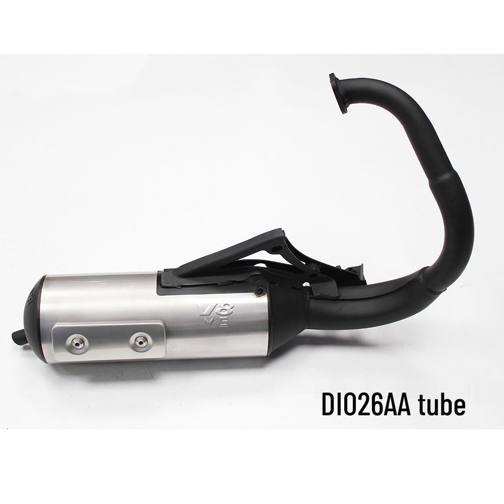 Taiwan V8JOG50JOG90 Street Racing Modified Exhaust Pipe – W004 Straight Row, 11 Sections