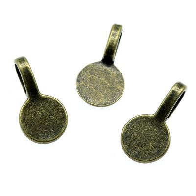 Marke: Antik-Bronze, 10 Stück: WYISYWG Bügelperlen, Modeschmuck, Damen-Accessoires, 18 x 9 mm