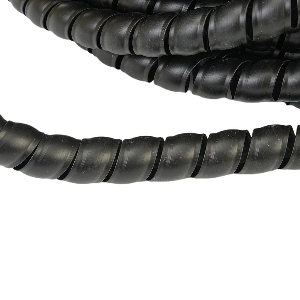 Black Length 6 6 Feet Wire Protector for Hydraulic Hose Cable Management Tube