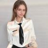 College Style PU Leather Ties Solid Color Lazy Tie Retro JK Necktie