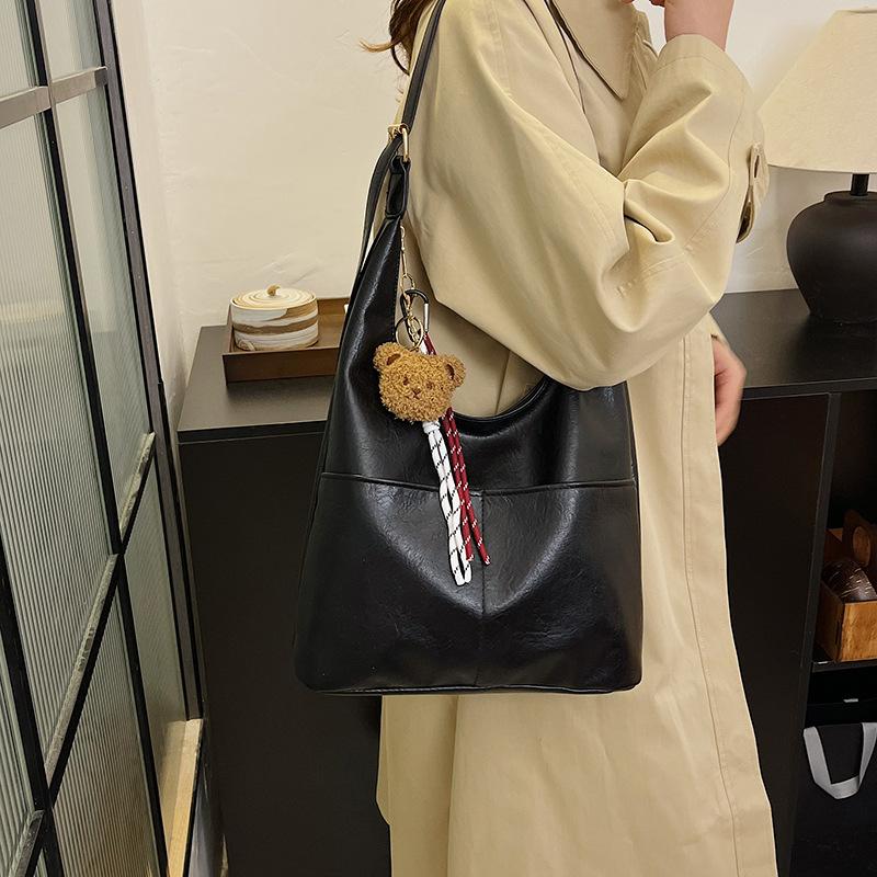 Outer order Maillard retro fashion tote bag women's 2025 new versatile niche single shoulder messenger commuter bag