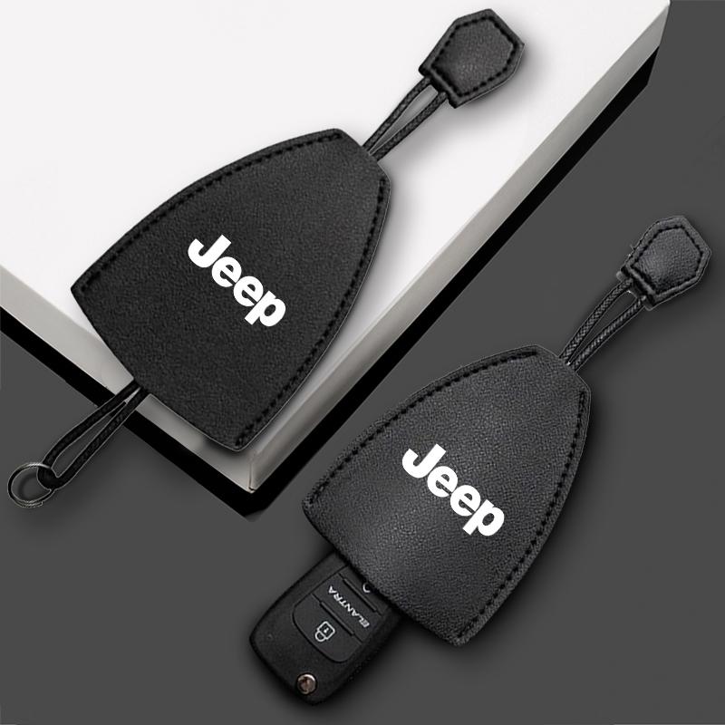 1 Stück Autoschlüssel Schutzhülle Tasche Autoschlüsselhülle Abdeckung Auto Schlüsselanhänger für Jeep Renegade Compass Grand Cherokee Wrangler Jk Gladiator
