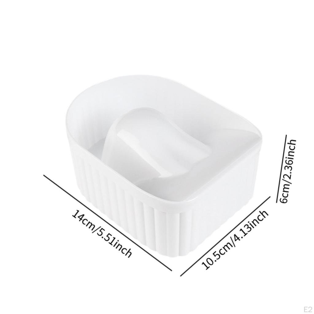 Manicure Hand Soak Bowl Tray, Gel Nail Remover Dish Color Removing Salon