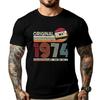 Original 1974 Birthday Musicians Cassette Tape Hiphop Streetwear Short Sleeve T-Shirt Men Outdoor Streetwear Short Sleeve