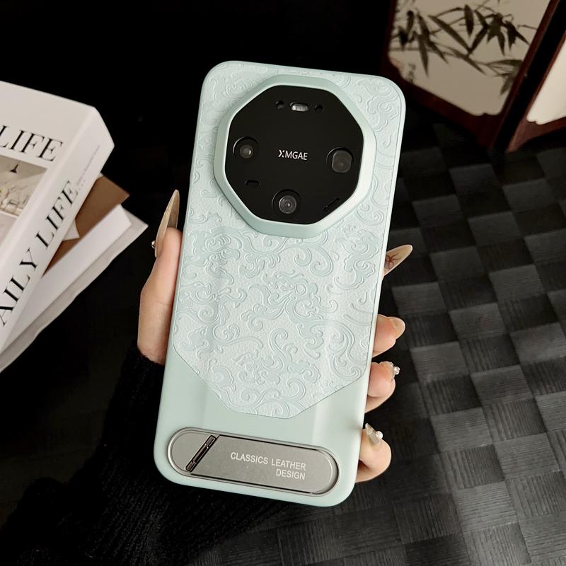 

Для Huawei Mate 40 50 60 70 80 RS Pro Max Кожаный чехол с тиснением в виде дракона, металлическим держателем, защитой от отпечатков пальцев, тонким захватом Huawei Mate 40 Pro