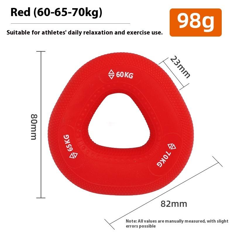 1Pc Silicone Hand Strengthener Ring 220Lbs Carpal Exerciser Finger Wrist Expander Grip Strength Workout Gripper For Hands