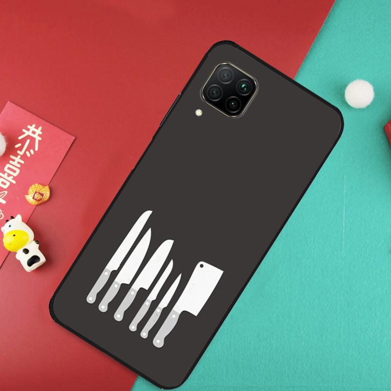 Love Baking Chef Knife Case For Huawei Nova 9 10 SE 5T 11i 8i 7i 3i Y61 Y91 Y60 Y70 Y90 P20 P30 Pro P40 Lite Cover