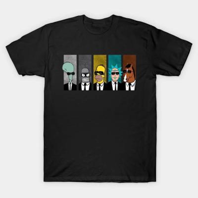Reservoir Toons T Shirt Vintage Stretched Casual Top For Everyday Wear Designer Clothes Soft Streetwear Fashion