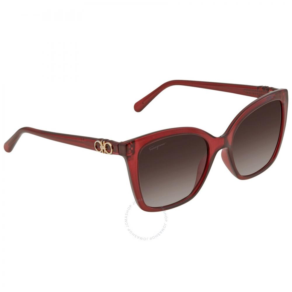 

Salvatore Ferragamo Brown Gradient Square Ladies Sunglasses Sf1026s 655 54
