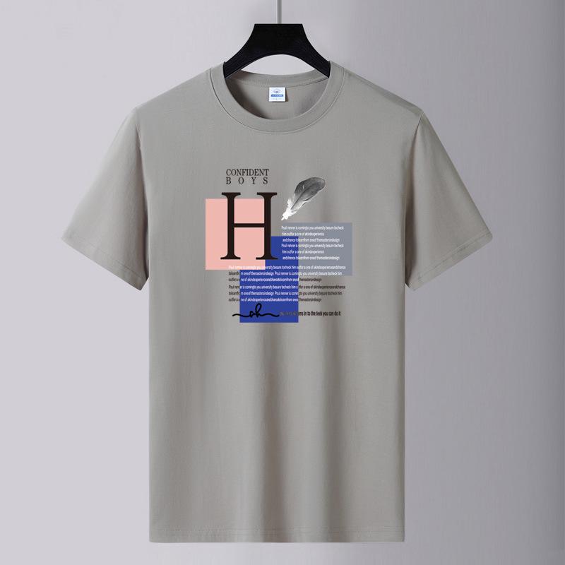 2025 Sommer Herren Baumwoll Rundhals Grafik T-Shirt - Lockere Passform, Jugendmode, Alleskönner, Große Größe