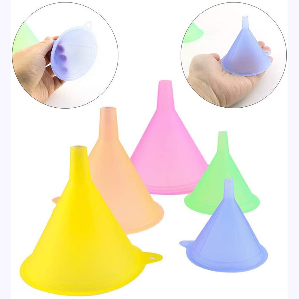 Small 5 Size Convenient Home Liquid Filling Kitchen Tool Oil Funnel Fluids Filler Funnel