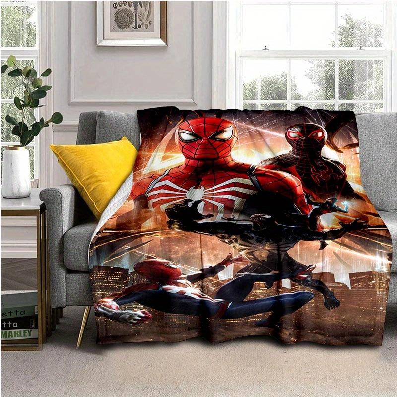 1pc Spider-Man Printing Blanket - Soft, All-Season Throw for Living Room, Bedroom,Personalized Gift with Adorable Cartoon Design