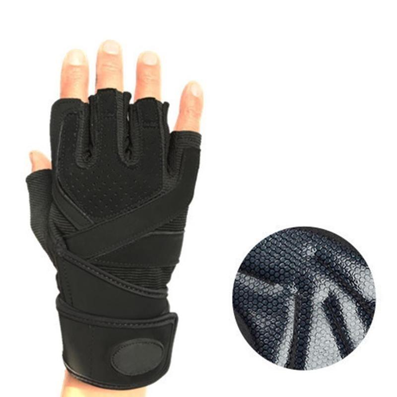 Weight Lifting Gym Gloves Men Sports Gloves Fitness Workout Exercise Training Protect Wrist Weightli