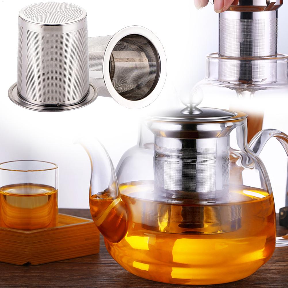 Tea Steeper Stainless Steel Fine Mesh Strainers Large Capacity Teapot Infuser Filter For Tea Leafs And Spices Straining