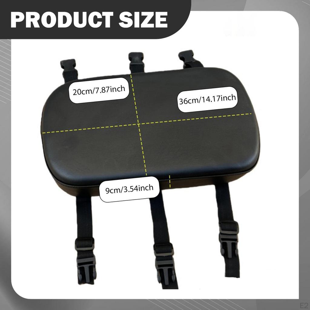 Manned Cushion Rear Bike Seat Adjustable Straps Back Load 330 lbs Saddle for Carrying