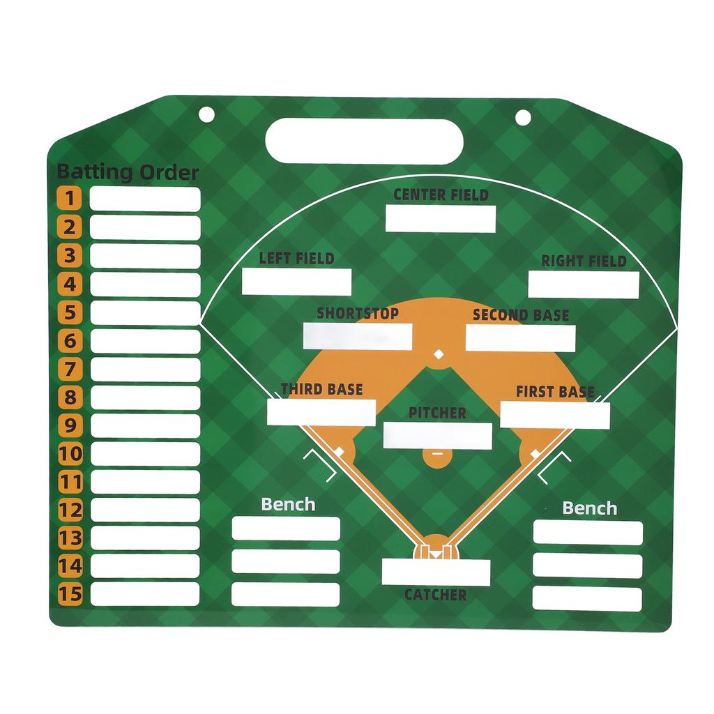 Baseball Coaching Board Professional Double Sided Reusable Dry Erase Baseball Lineup Board Magnetic