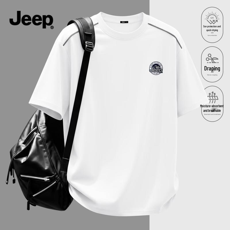 Мужская летняя дышащая футболка JEEP с быстрым высыханием 2XL