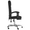 VidaXL Reclining Office Armchair, Swivel Chair with Adjustable Backrest and Footrest, Office Seat, Modern, Black 349697