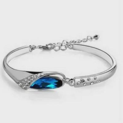 Elegante Pulseira de Sapato de Cristal Austríaco